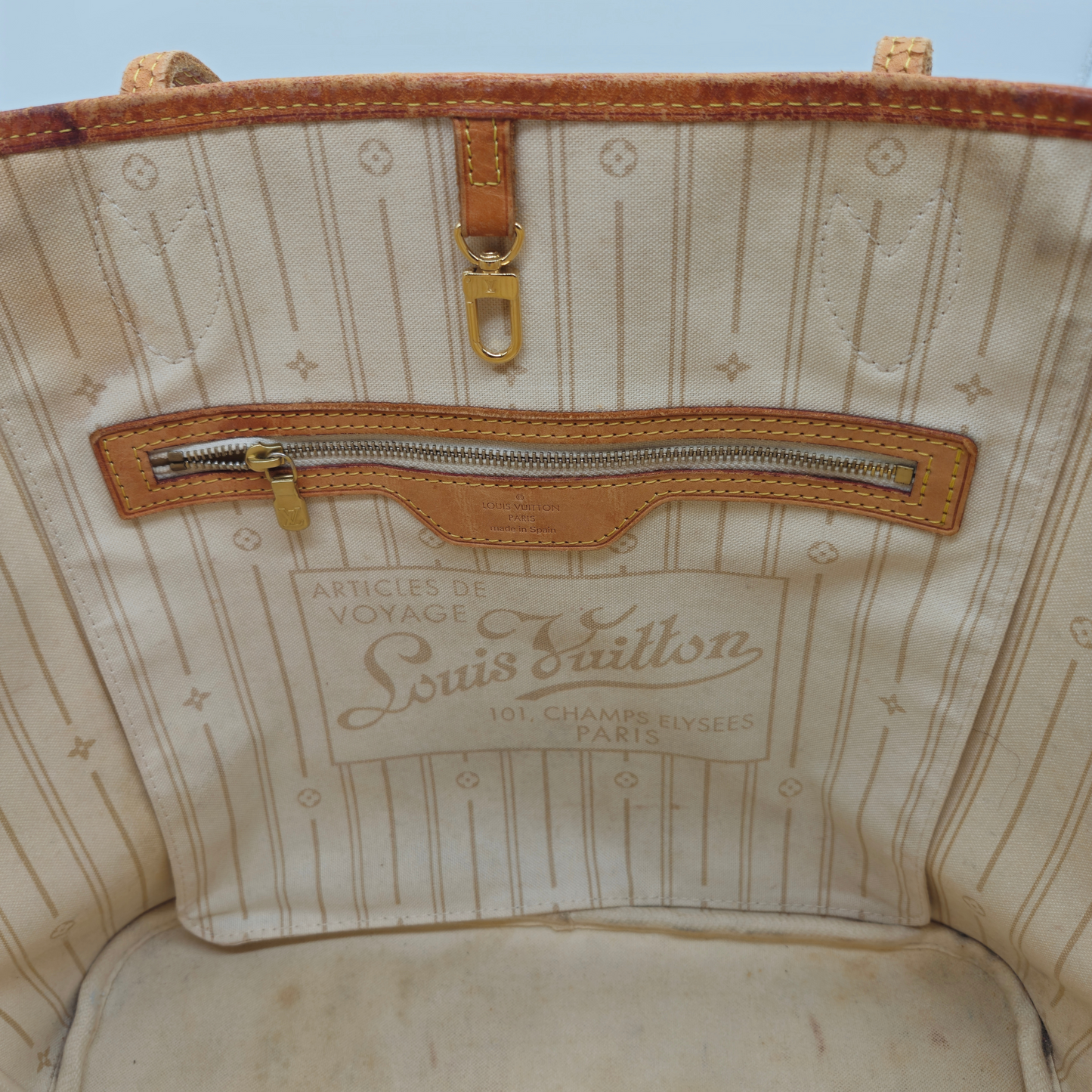 Louis Vuitton Neverfull MM Azur-Tasche (CA0150)