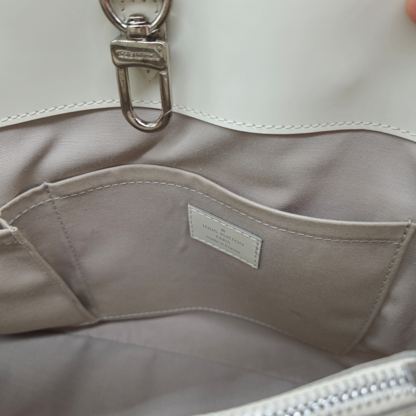 Louis Vuitton Passy PM Epi Weiss- Tasche